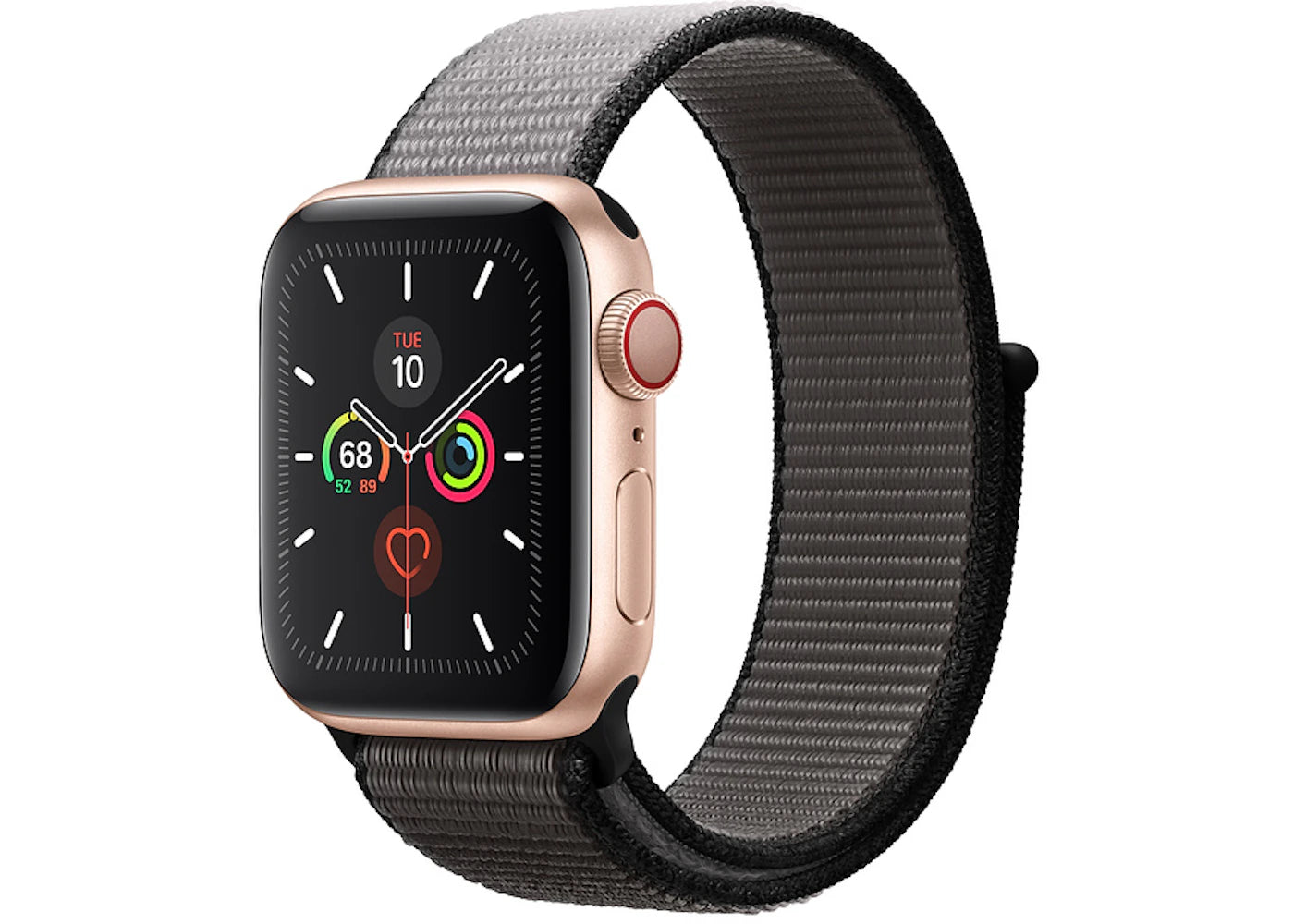 Apple Watch Series 5 GPS + Cellular 40mm Gold Aluminum with Anchor Gray Sport Loop A2094