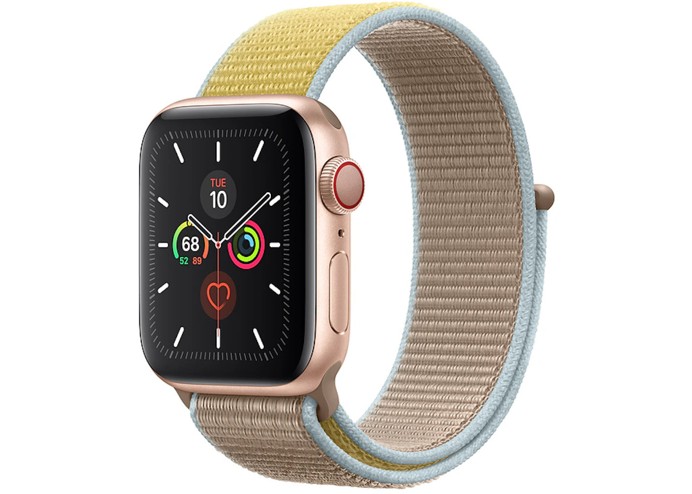 Apple Watch Series 5 GPS + Cellular 40mm Gold Aluminum with Camel Sport Loop A2094