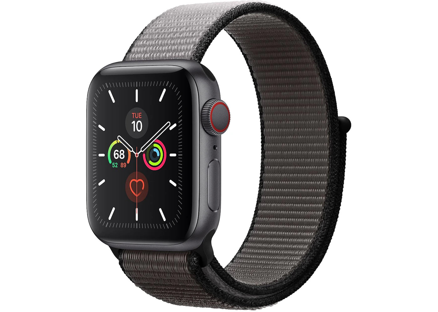Apple Watch Series 5 GPS + Cellular 40mm Space Gray Aluminum with Anchor Gray Sport Loop A2094