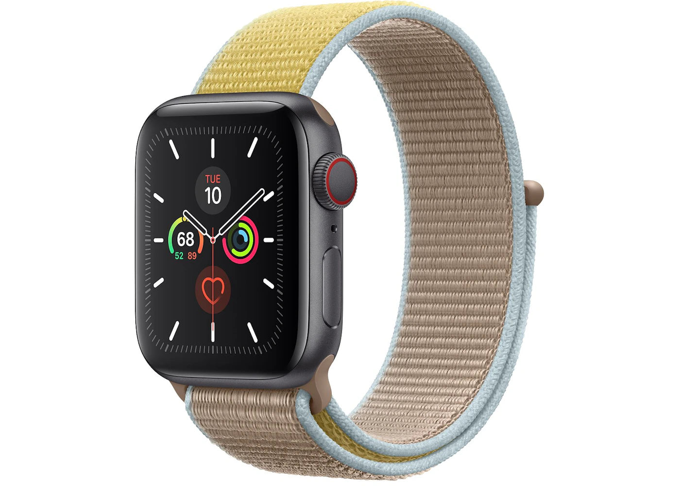 Apple Watch Series 5 GPS + Cellular 40mm Space Gray Aluminum with Camel Sport Loop A2094