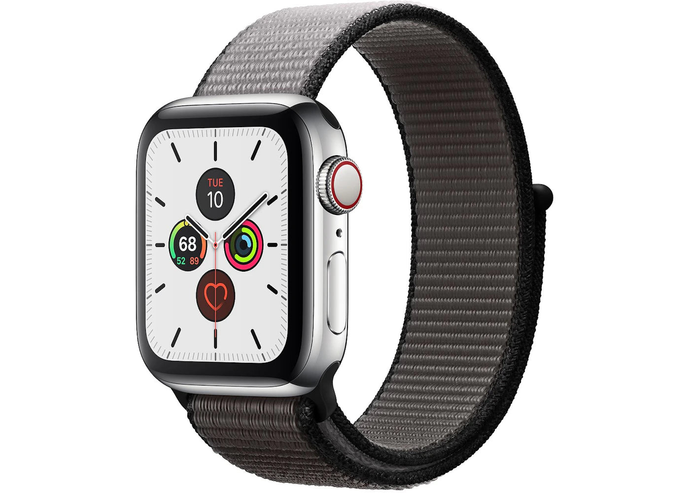 Apple Watch Series 5 GPS + Cellular 40mm Stainless Steel with Anchor Gray Sport Loop A2094