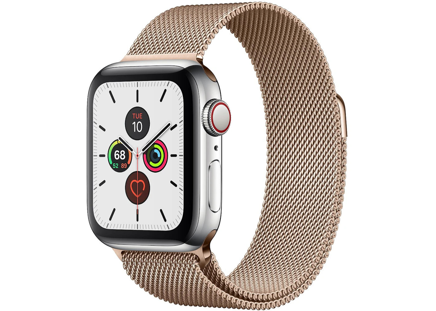 Apple Watch Series 5 GPS + Cellular 40mm Stainless Steel with Space Black Milanese Loop A2094