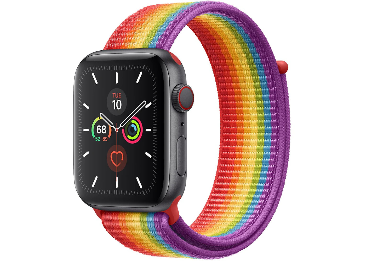 Apple Watch Series 5 GPS + Cellular 44mm Space Gray Aluminum with Pride Sport Loop A2095