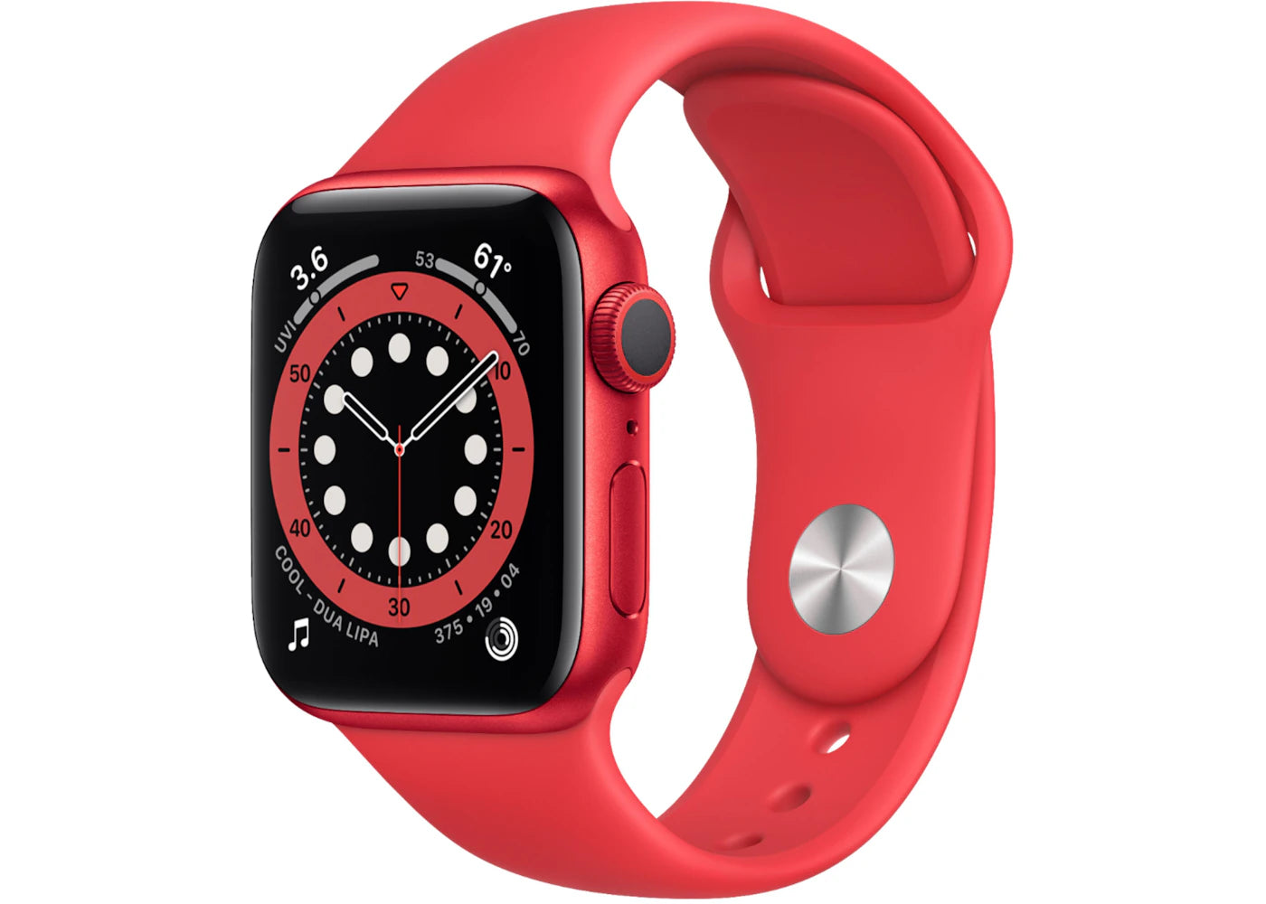 Apple Watch Series 6 GPS 40mm (PRODUCT)Red Aluminum with (PRODUCT)Red Sport Band M00A3LL/A