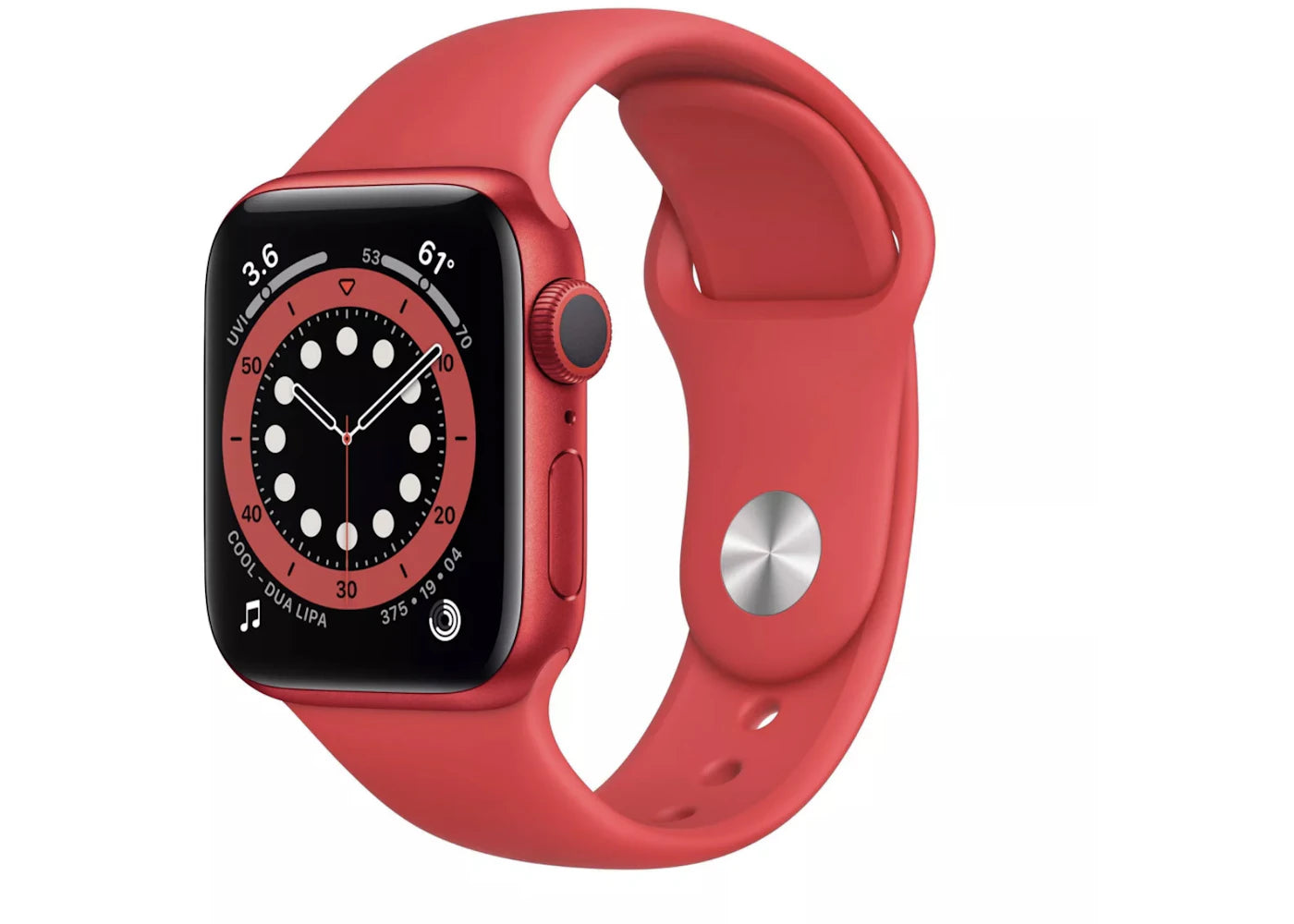 Apple Watch Series 6 GPS 40mm Red Aluminum with Red Sport Band A2291