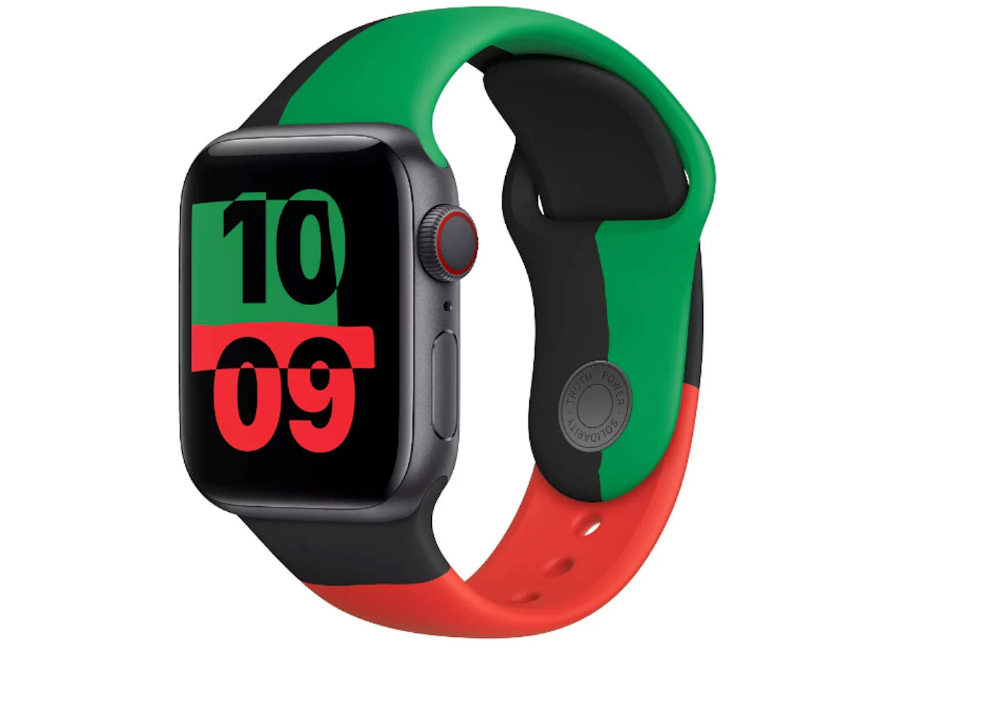 Apple Watch Series 6 GPS + Cellular 44mm Black Unity Aluminum with Black Unity Sport Band A2294