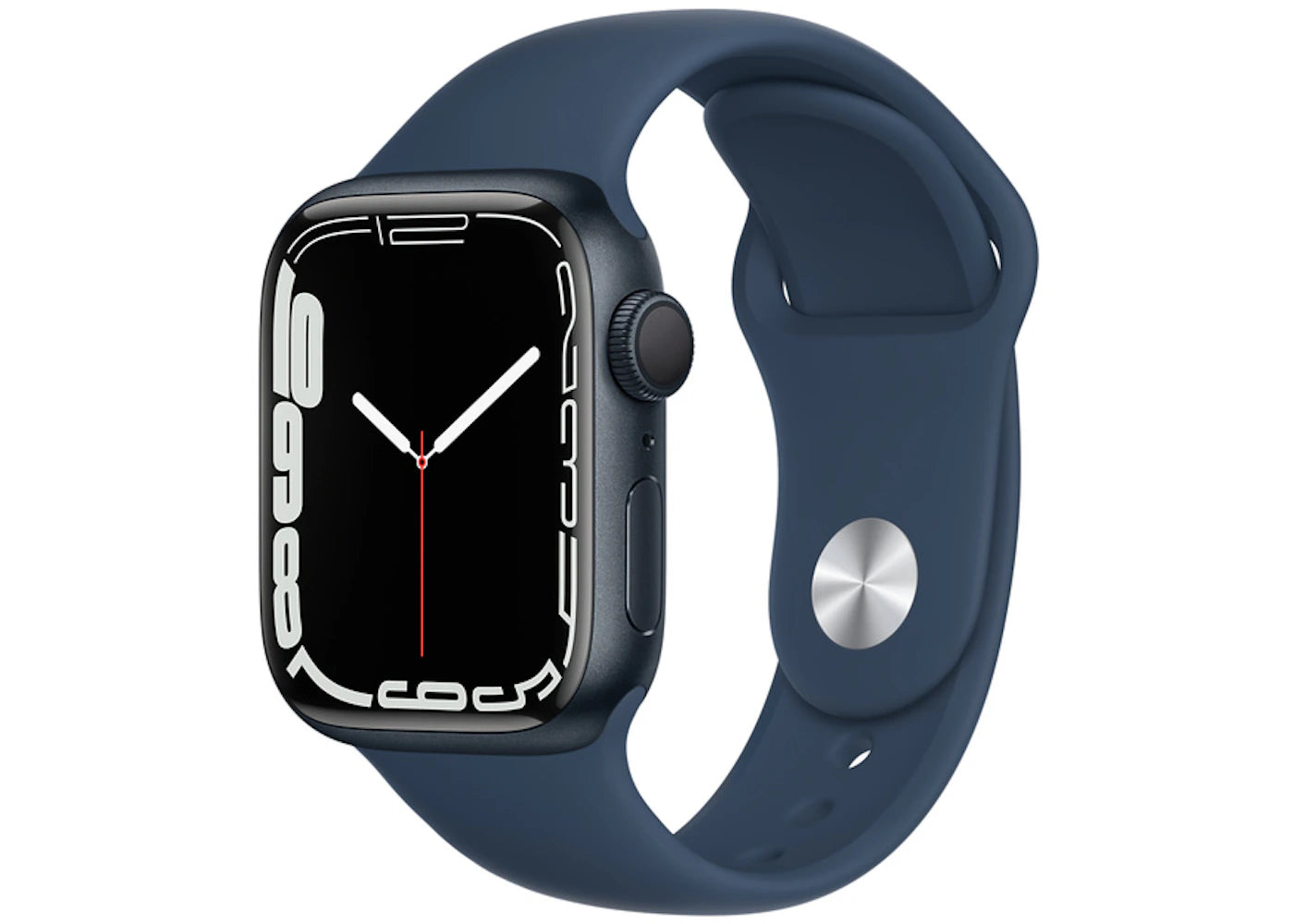 Apple Watch Series 7 GPS 41mm Midnight Aluminum with Abyss Blue Sport Band A2473