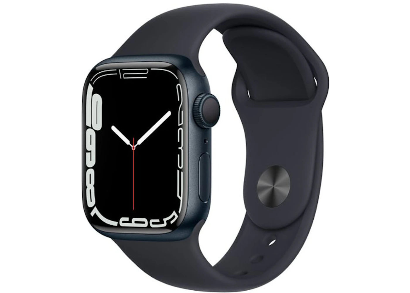 Apple Watch Series 7 GPS 41mm Midnight Aluminum with Midnight Sport Band MKMX3LL/A