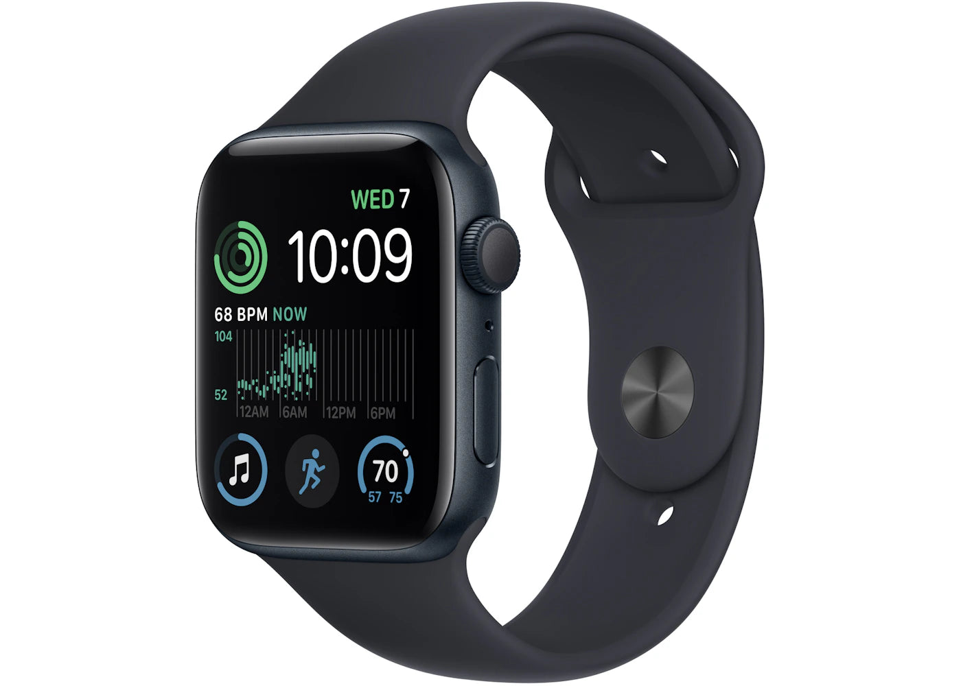 Apple Watch Series SE GPS 40mm Midnight Aluminum with Midnight Sport Band A2722