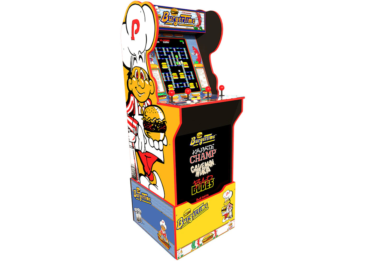 Breadbear Arcade Machine Arcade1UP BurgerTime Arcade Machine – Side Kicks