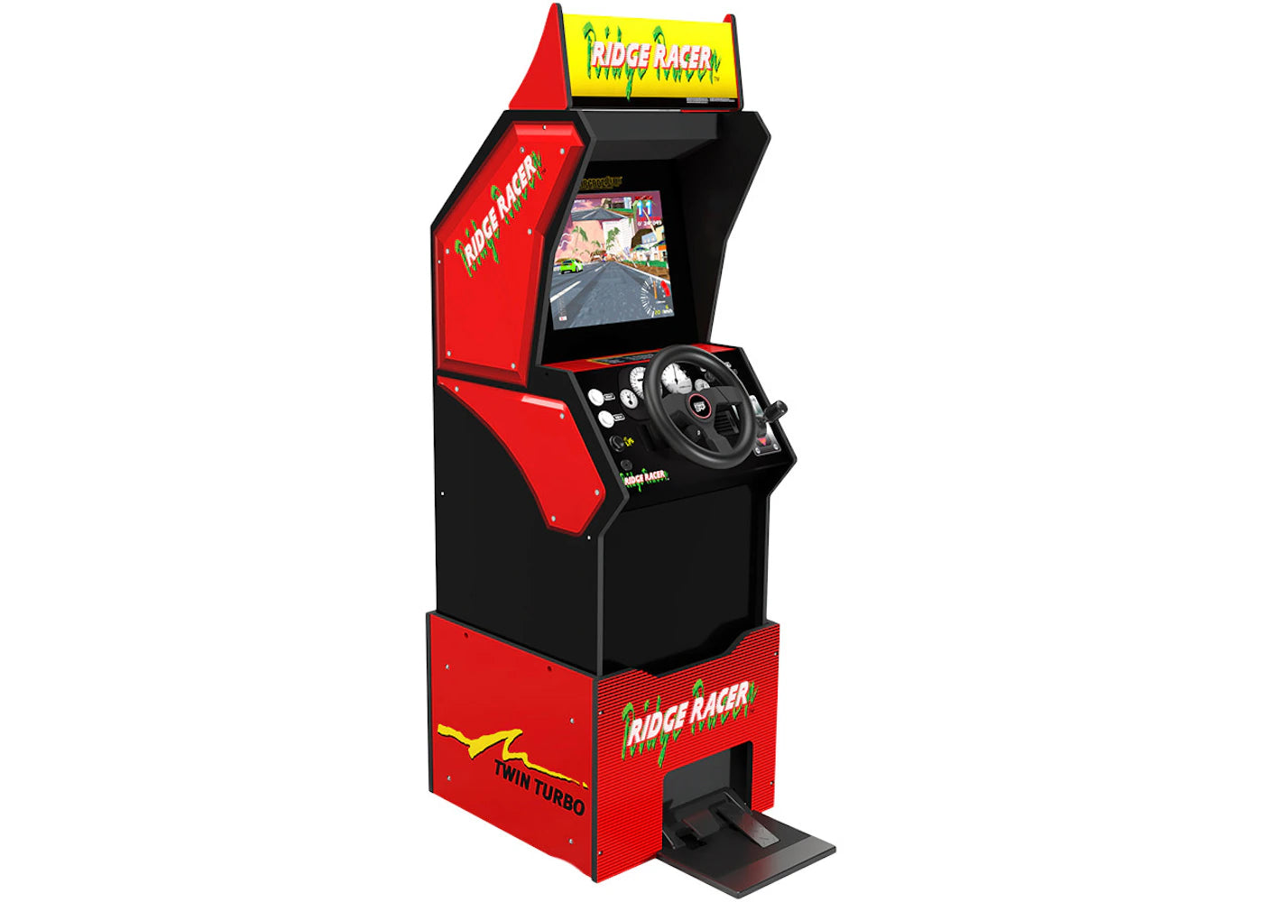 Arcade1UP Ridge Racer Arcade Machine – Side Kicks