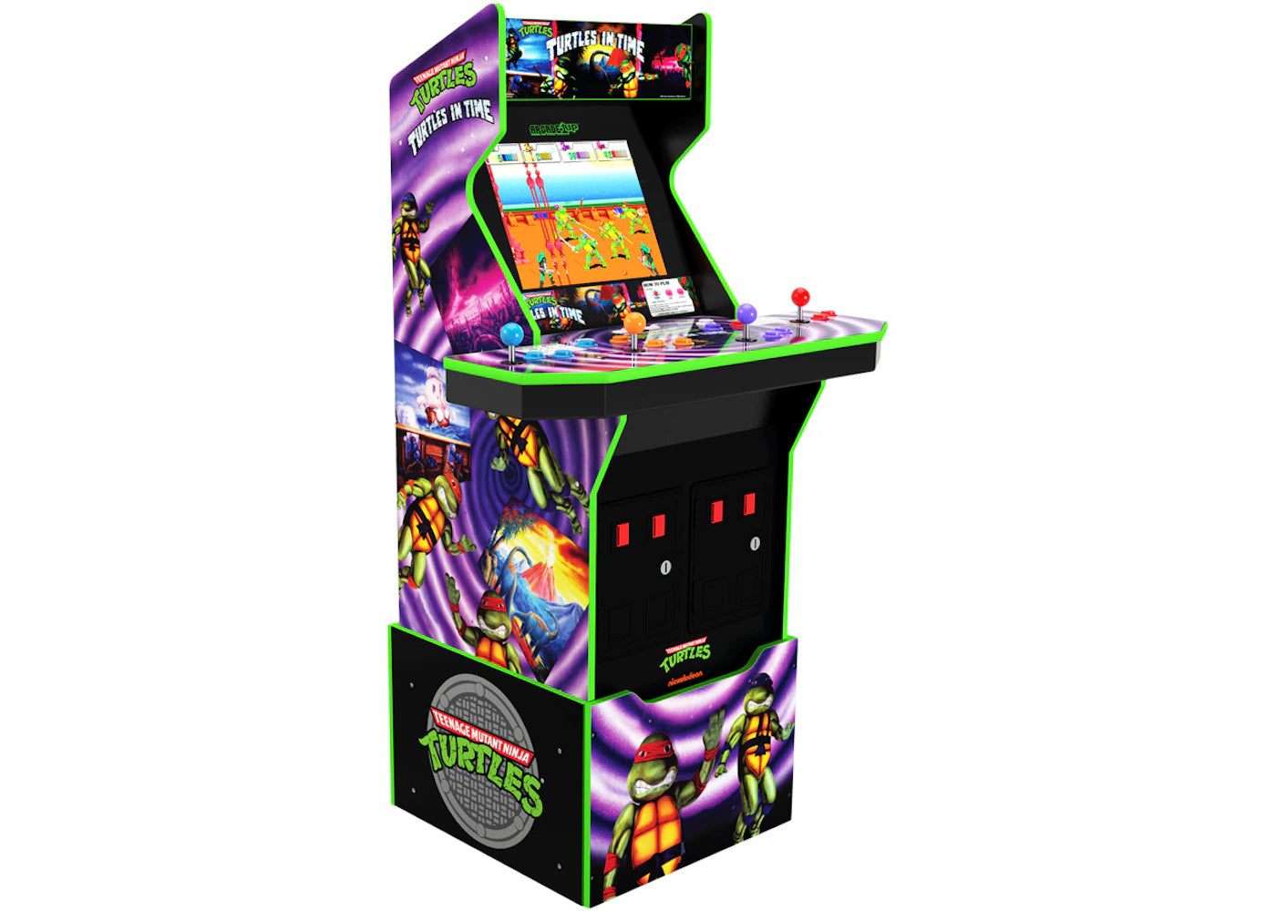 Arcade1UP Teenage Mutant Ninja Turtles: Turtles in Time Arcade Machine ...