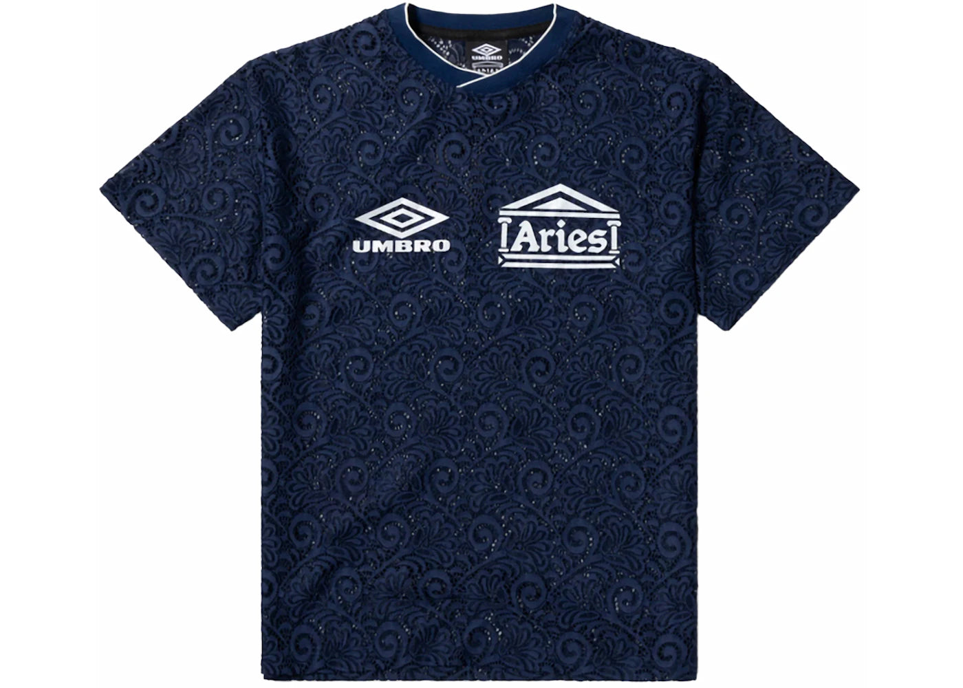 Aries x Umbro Centenary Lace Top Navy