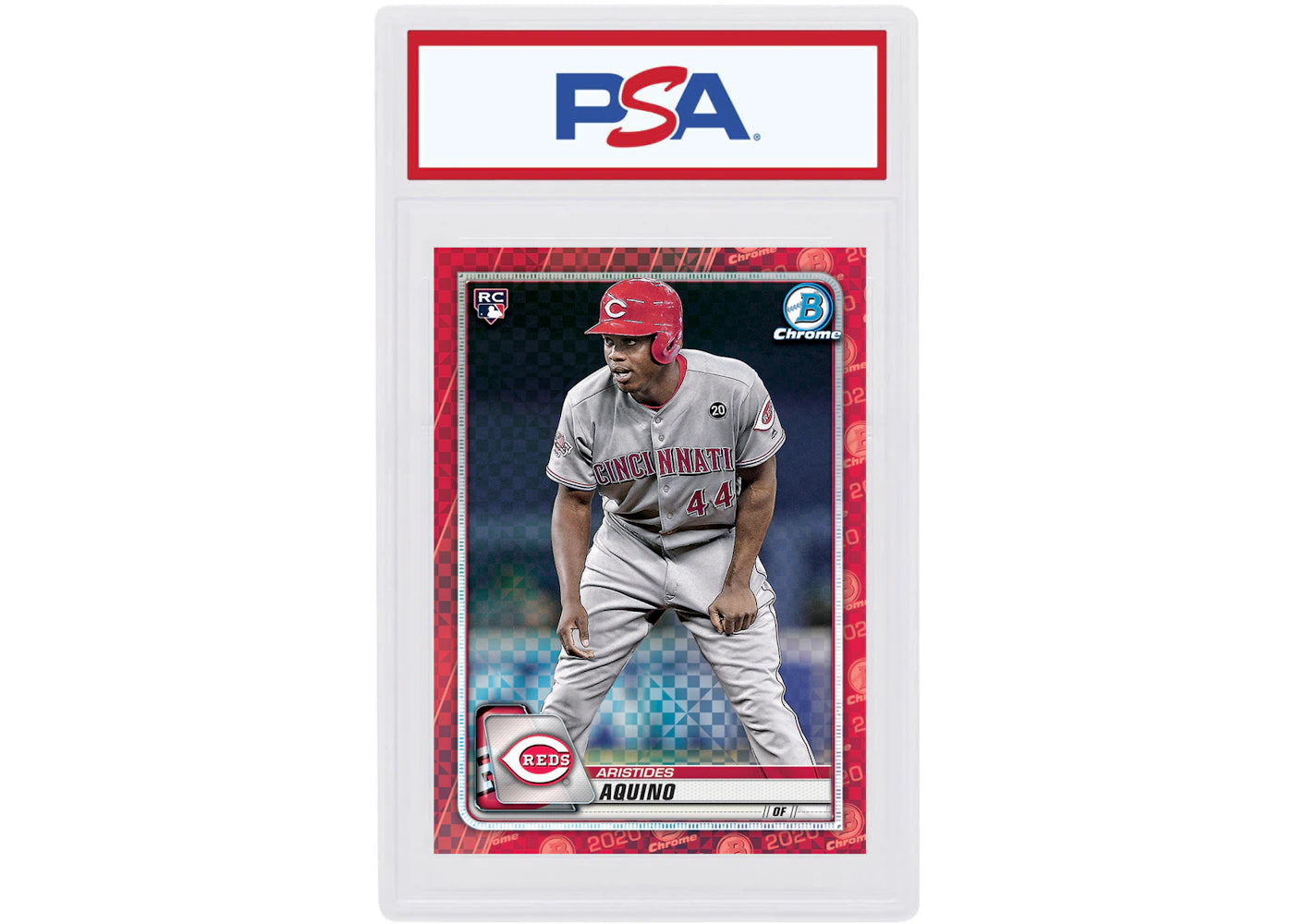 Aristides Aquino 2020 Bowman Chrome X Rookie Red X-Fractor 1/1 #79