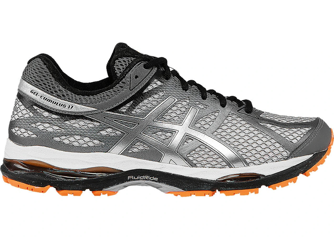 ASICS Gel-Cumulus 17 White Silver Hot Orange