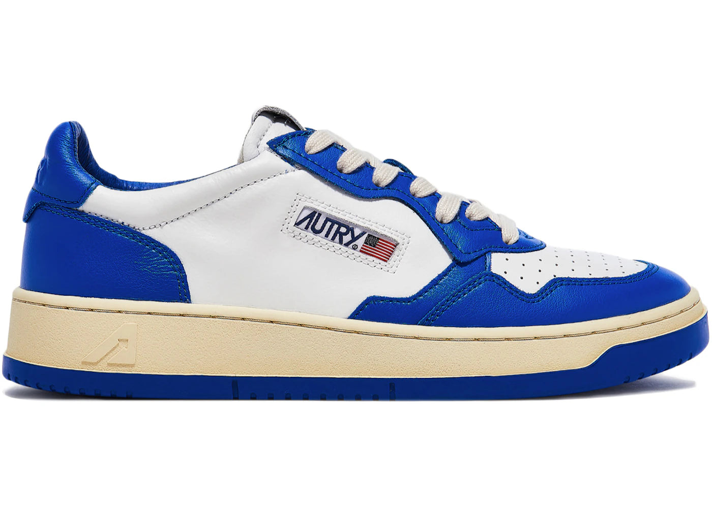 Autry Medalist Leather Low Azure White