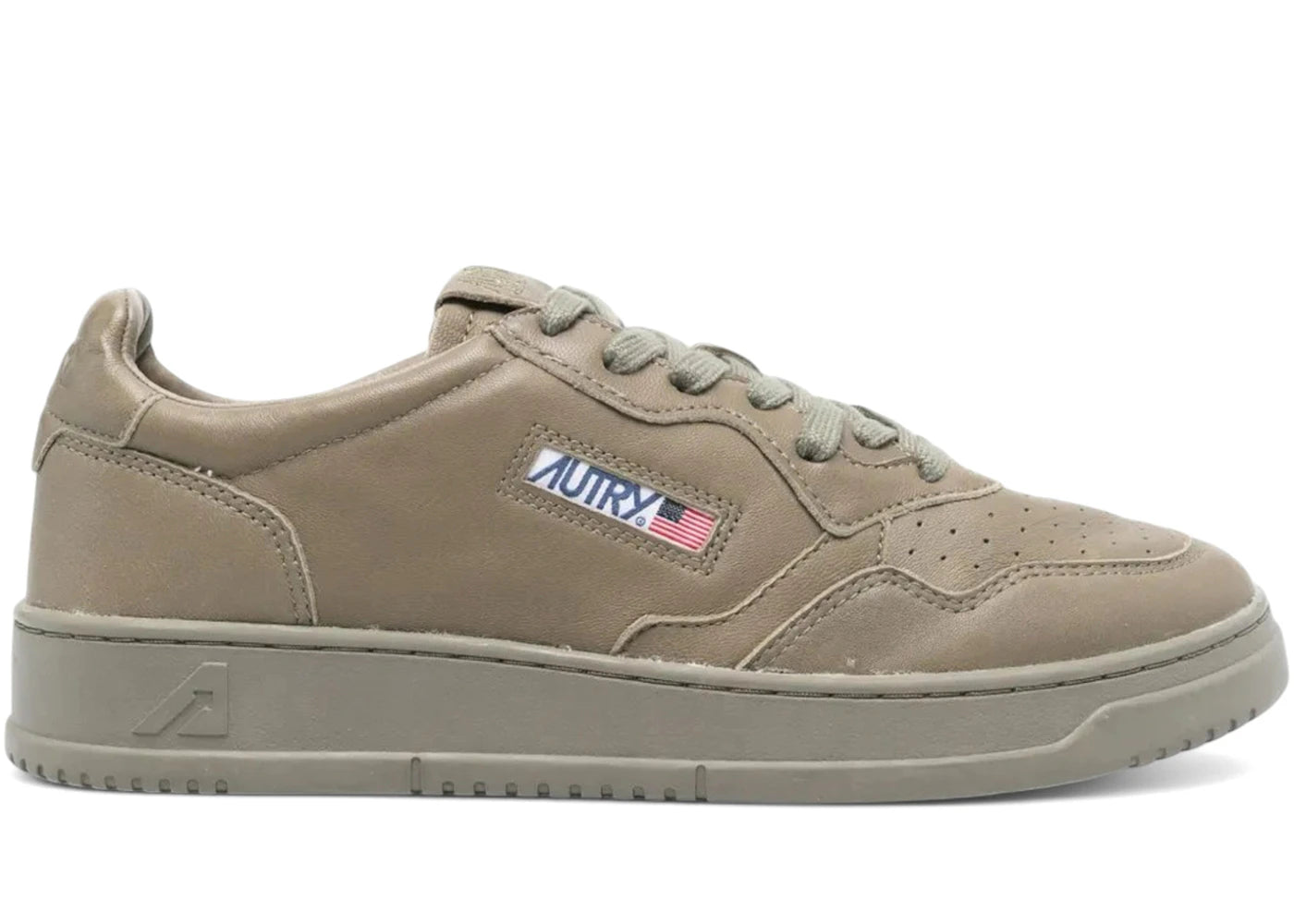Autry Medalist Leather Low Green