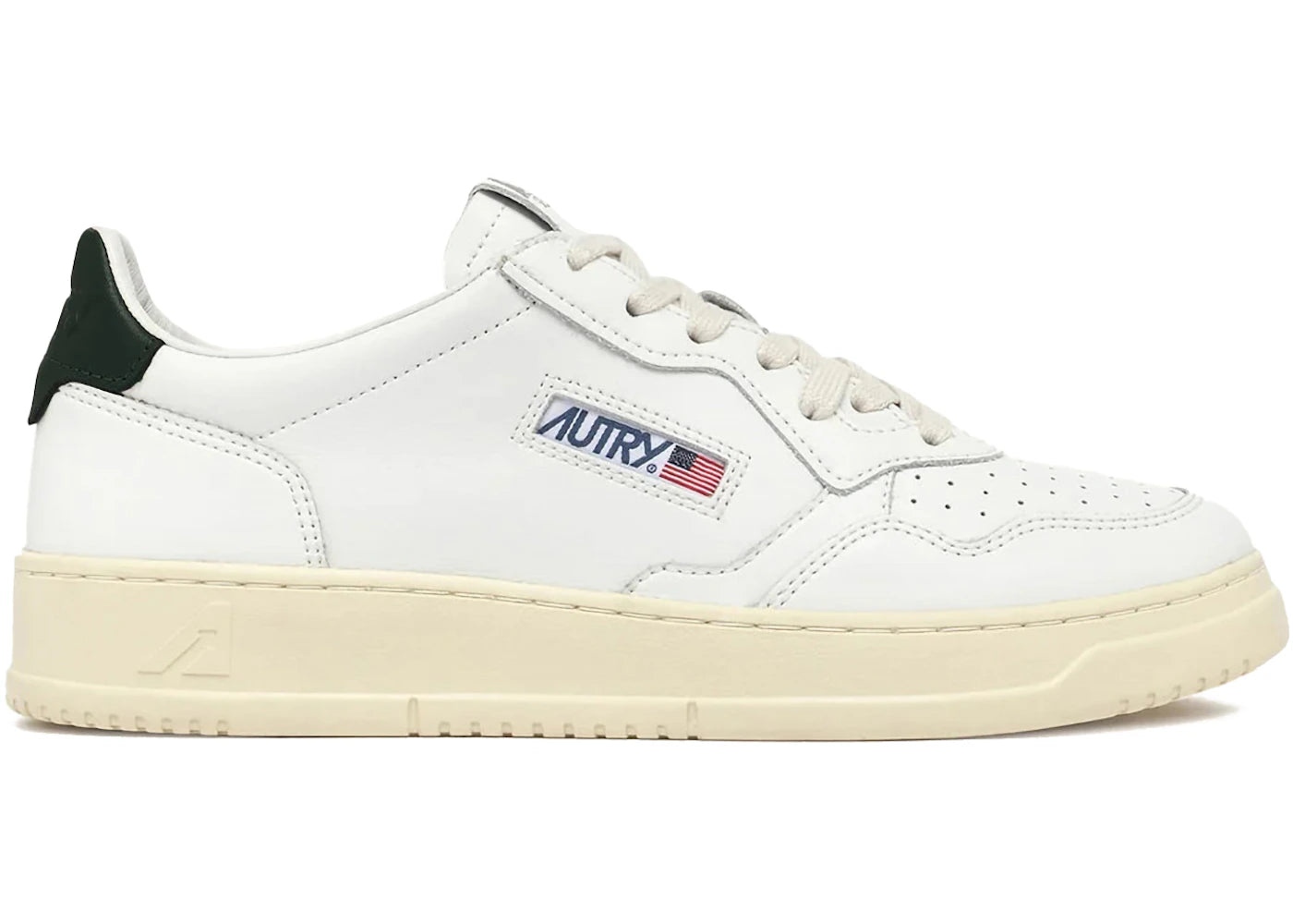 Autry Medalist Leather Low White Mountain