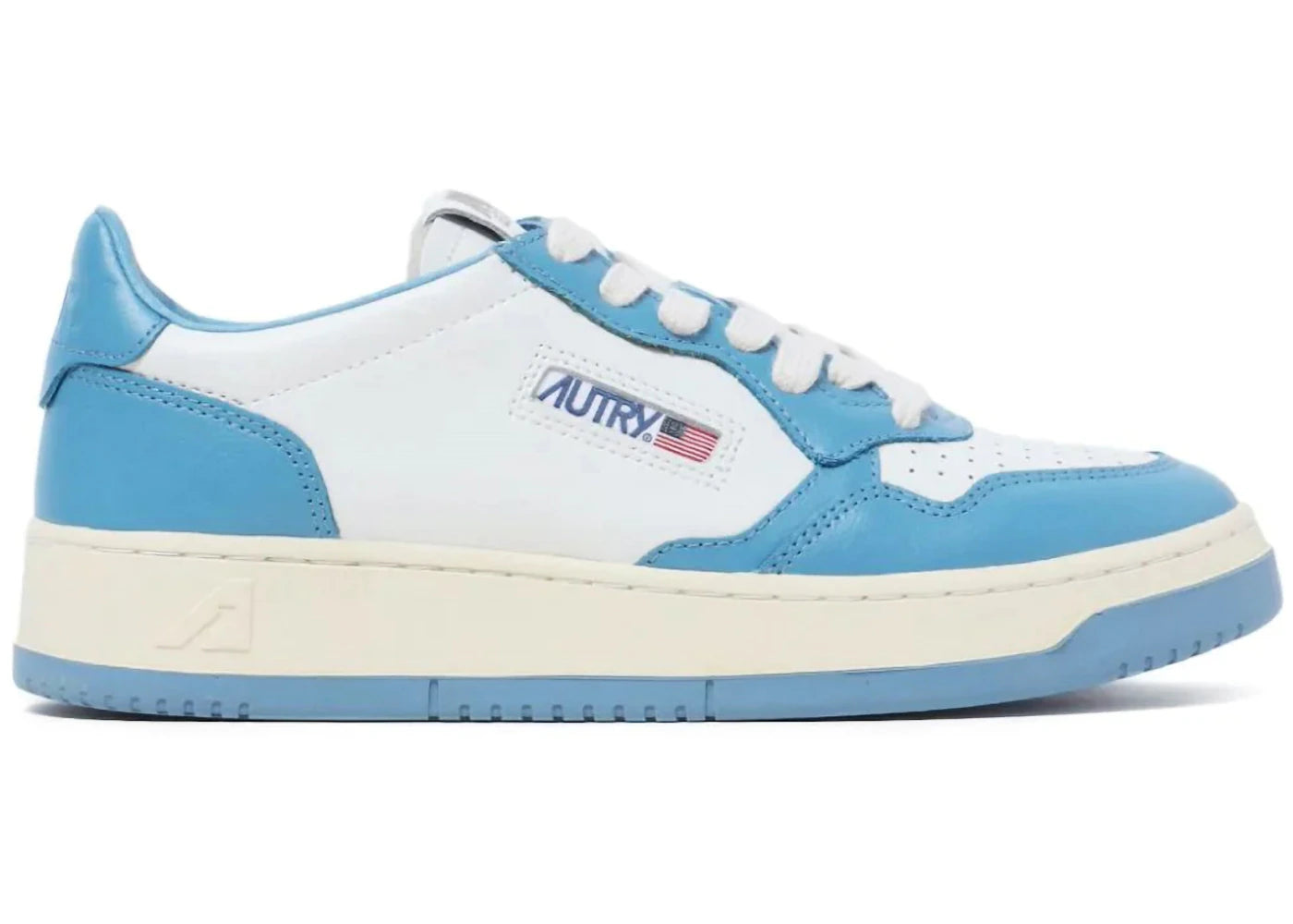 Autry Medalist Leather Low White Niagara (Women's)