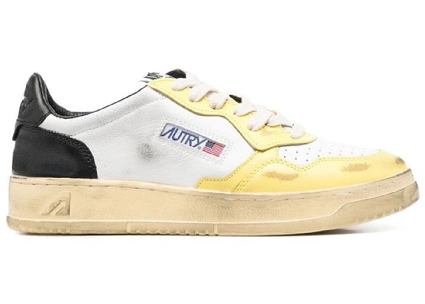 Autry Medalist White Yellow Black