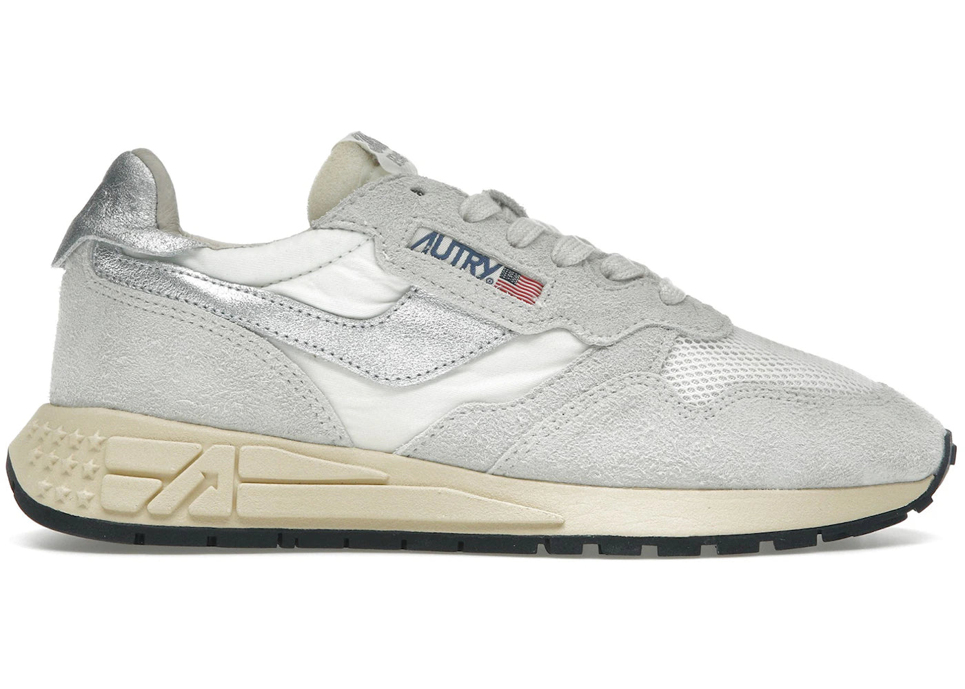 Autry Reelwind Low White Silver (Women's)