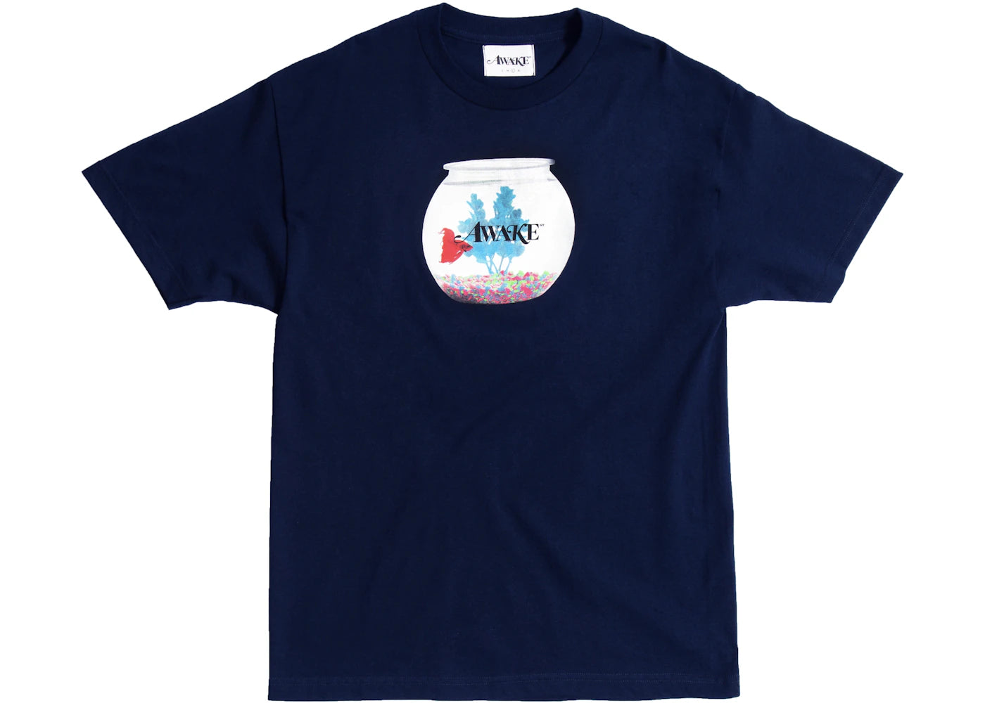 Awake Fish Bowl Tee Navy