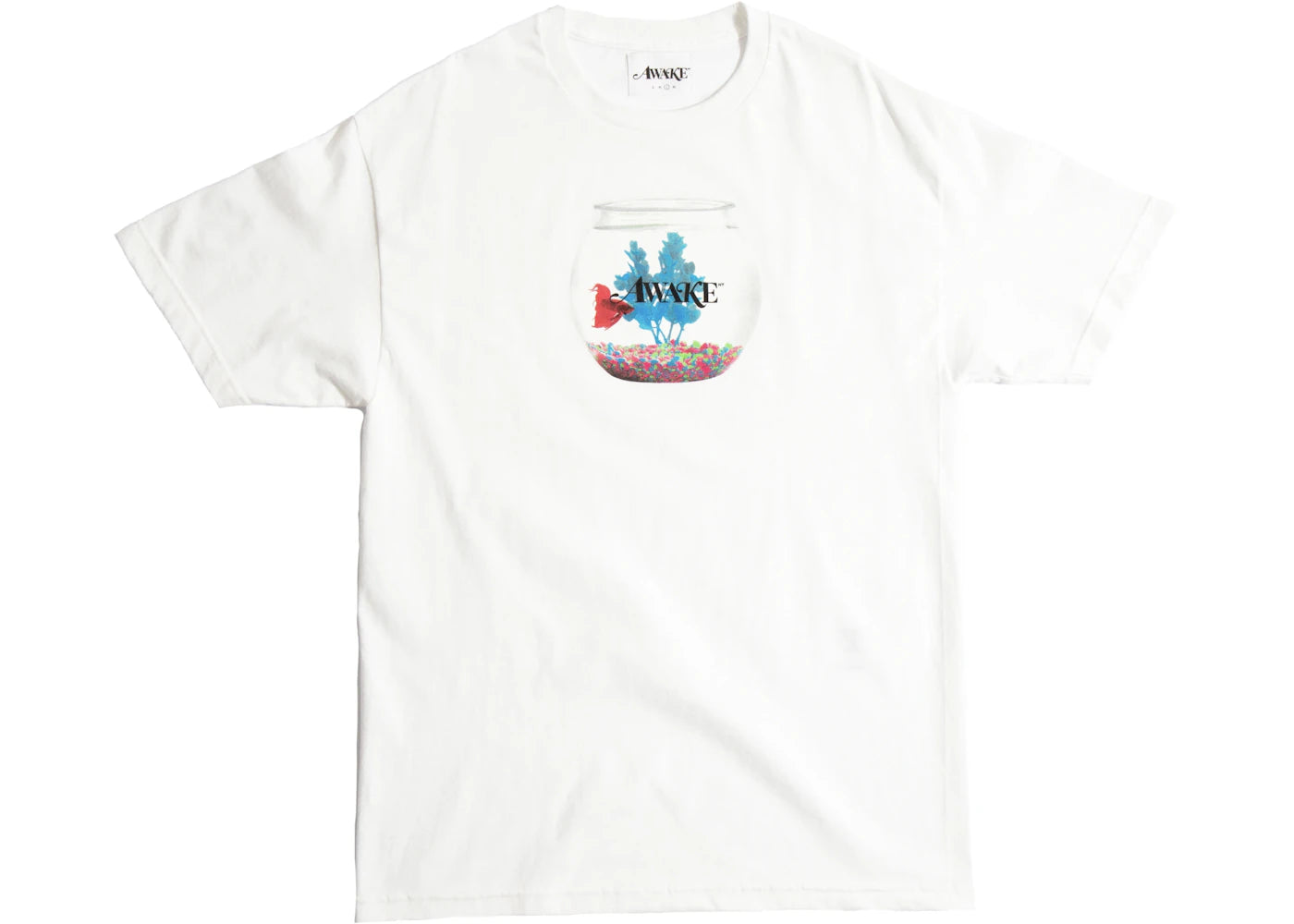 Awake Fish Bowl Tee White