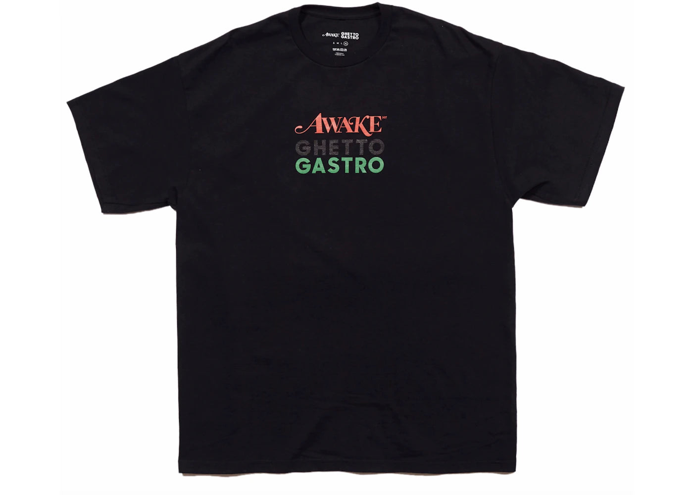 Awake Ghetto Gastro Logo Lock Tee Black
