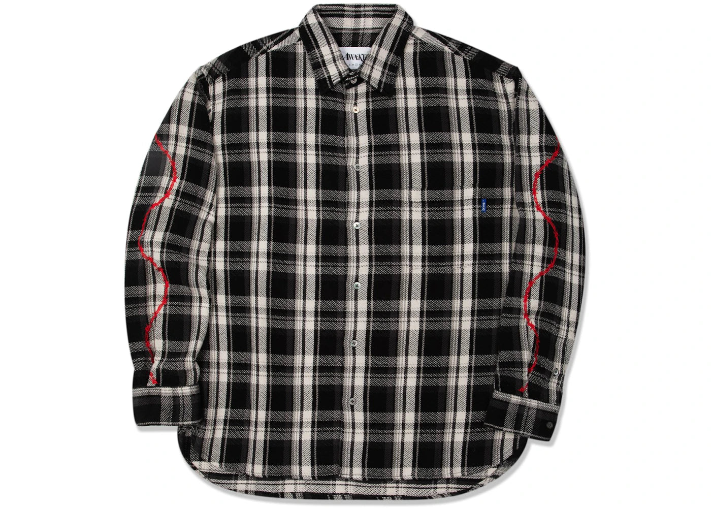 Awake Heavyweight Barbed Wire Flannel Black