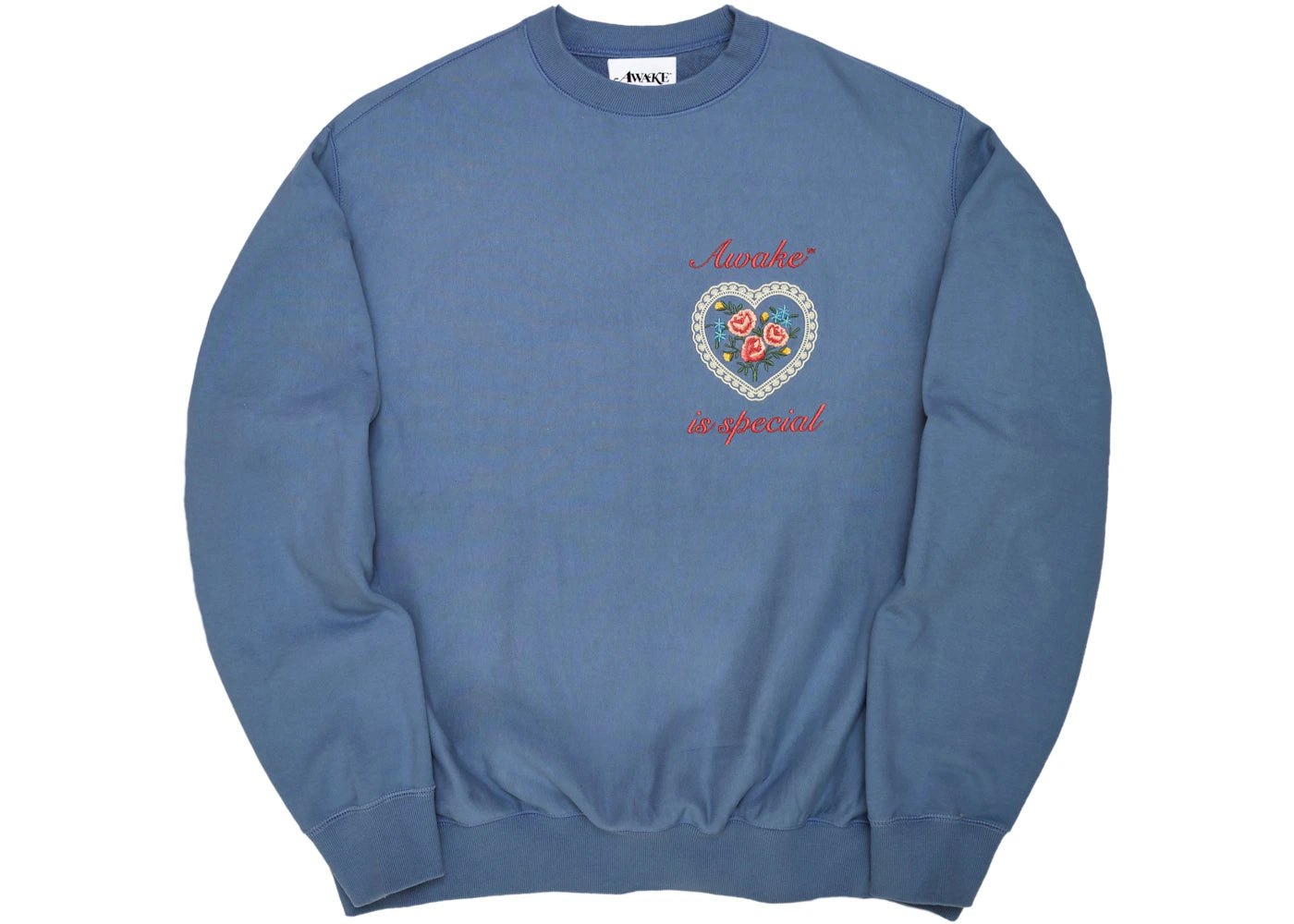 Awake Is Special Crewneck Sweatshirt Steel Blue