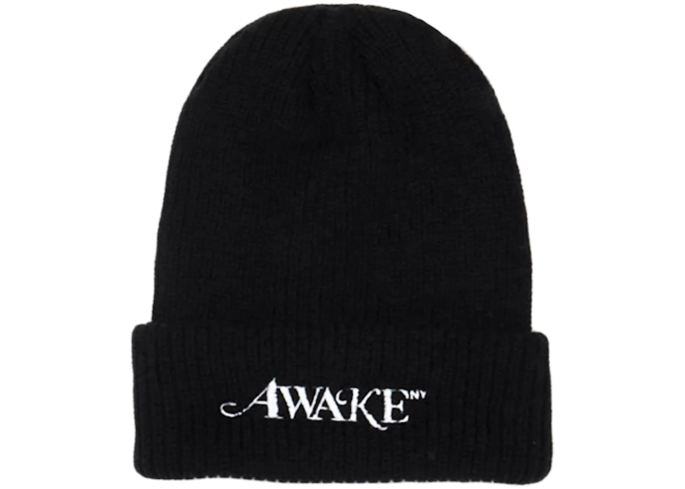 Awake Loose Gauge Classic Logo Beanie Black