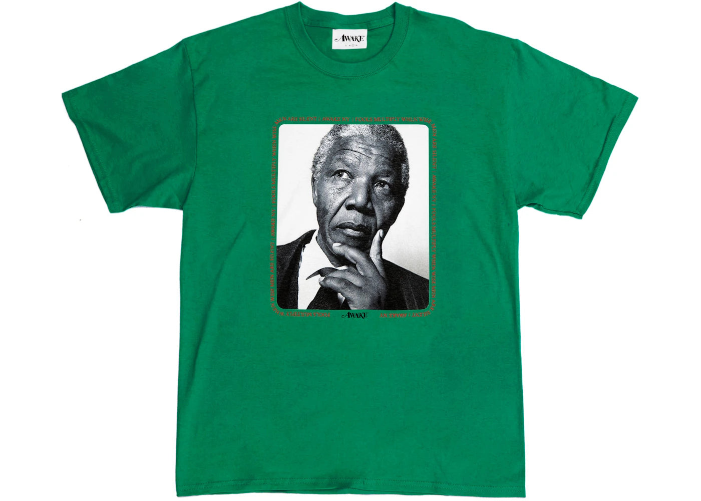 Awake Mandela Tee Green