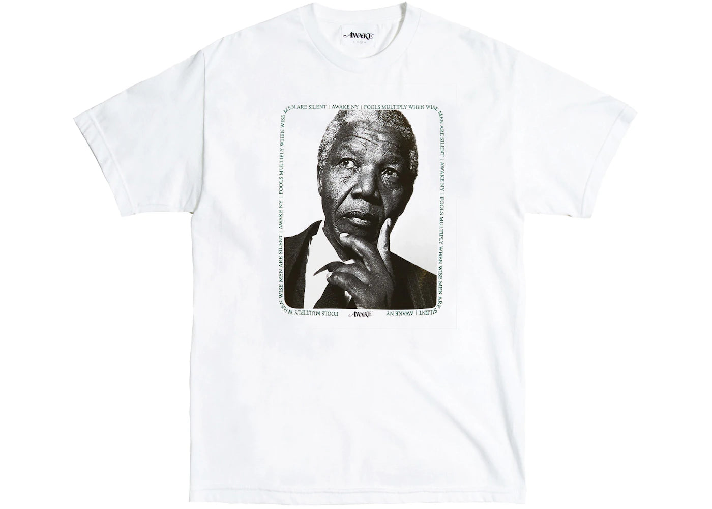 Awake Mandela Tee White