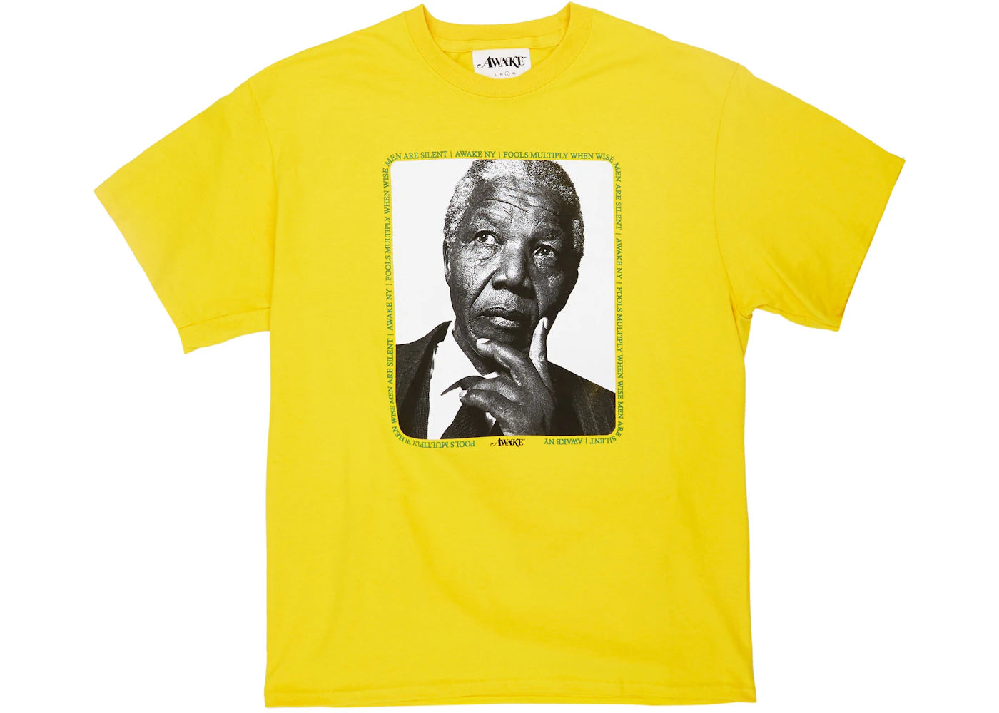Awake Mandela Tee Yellow