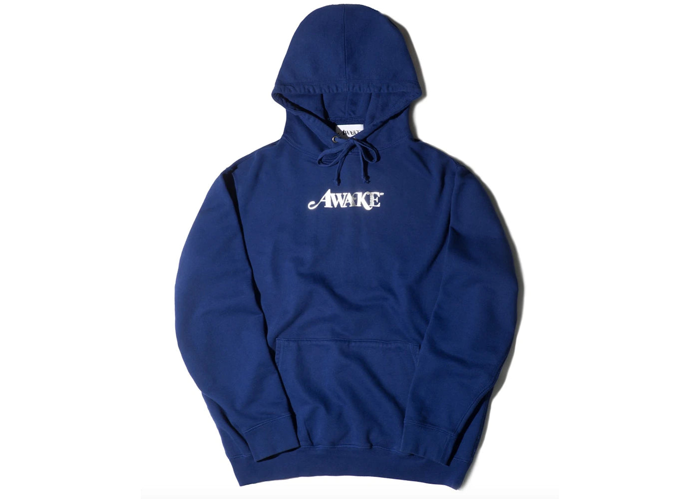 Awake Metallic Foil Logo Hoodie Navy