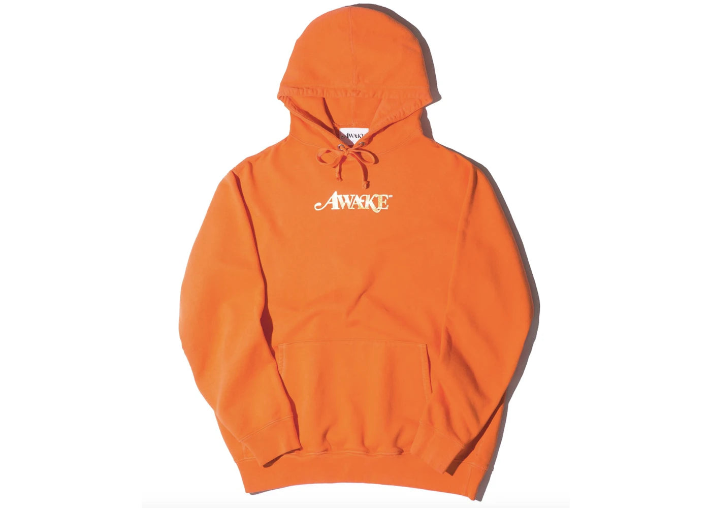 Awake Metallic Foil Logo Hoodie Orange