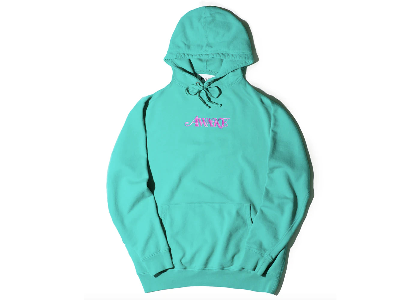 Awake Metallic Foil Logo Hoodie Teal