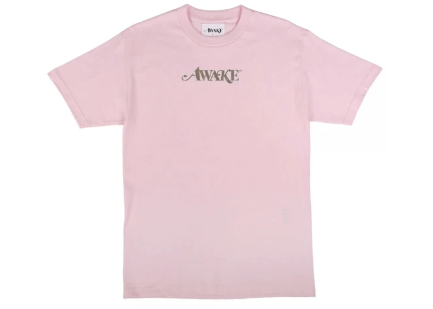 Awake Metallic Foil Logo Tee Pink