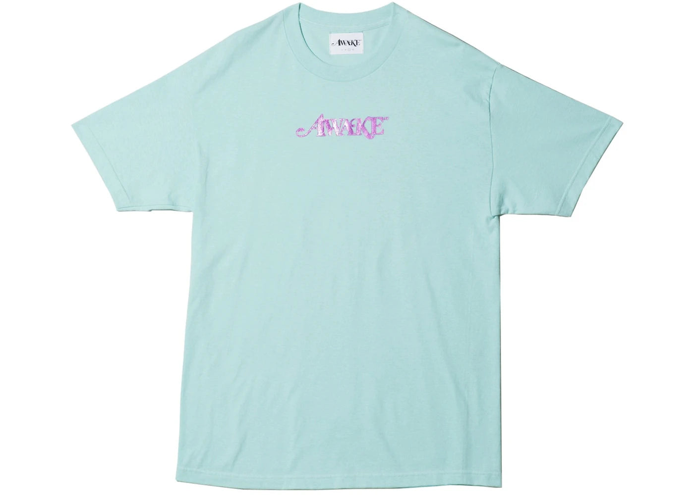 Awake Metallic Foil Logo Tee Teal