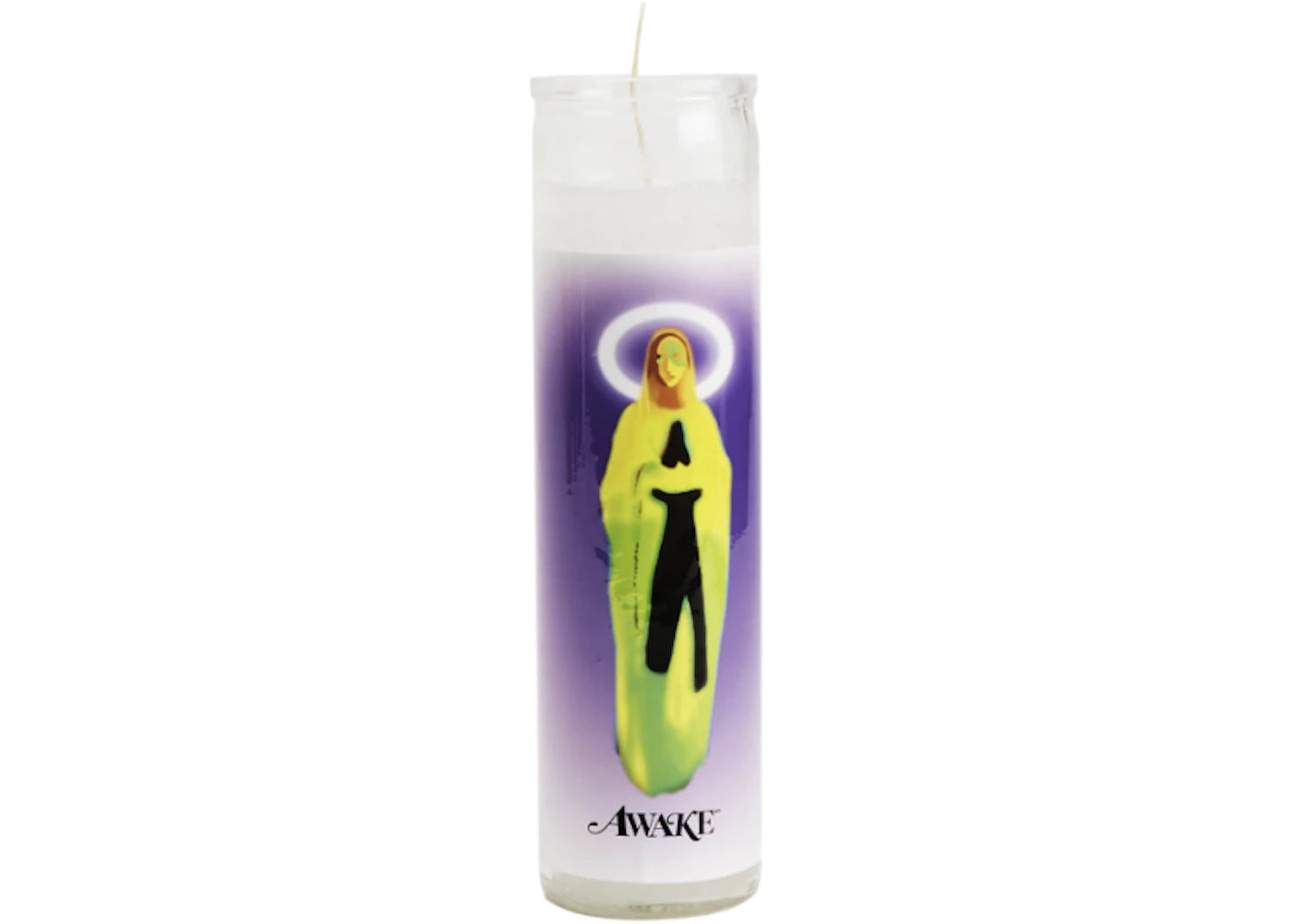 Awake Mother Mary Candle White