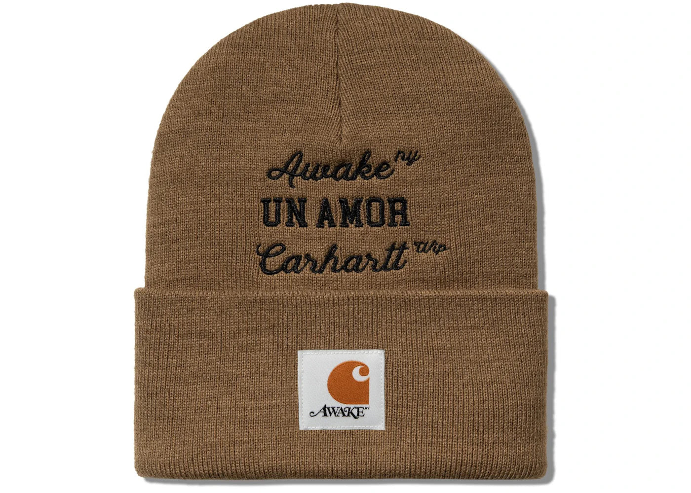 Awake NY X Carhartt WIP Un Amor Beanie Brown