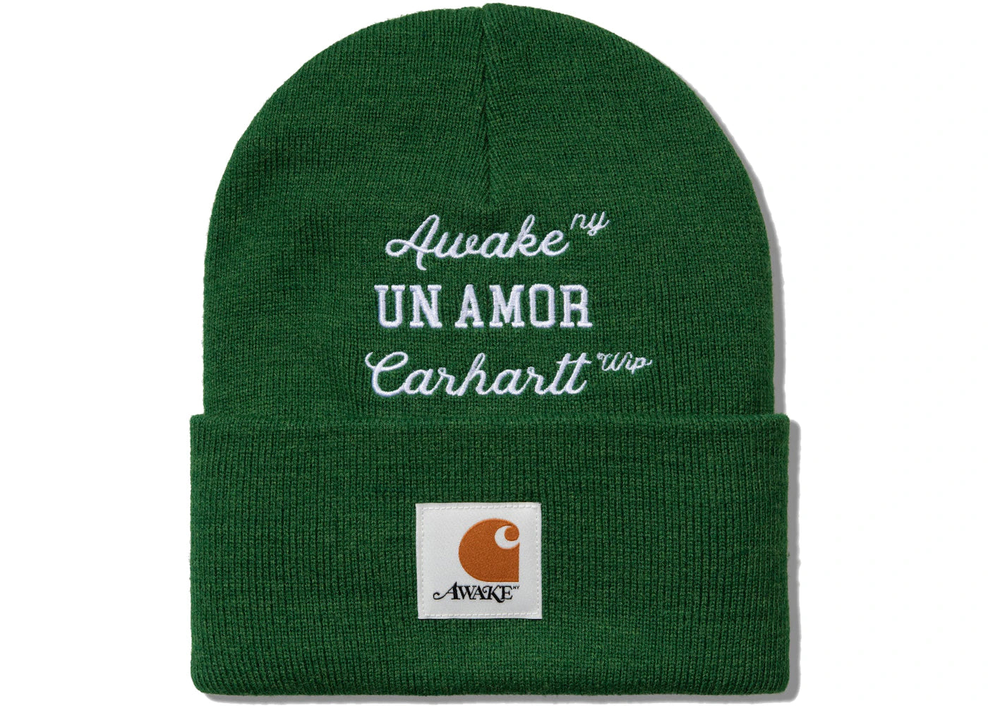 Awake NY X Carhartt WIP Un Amor Beanie Green