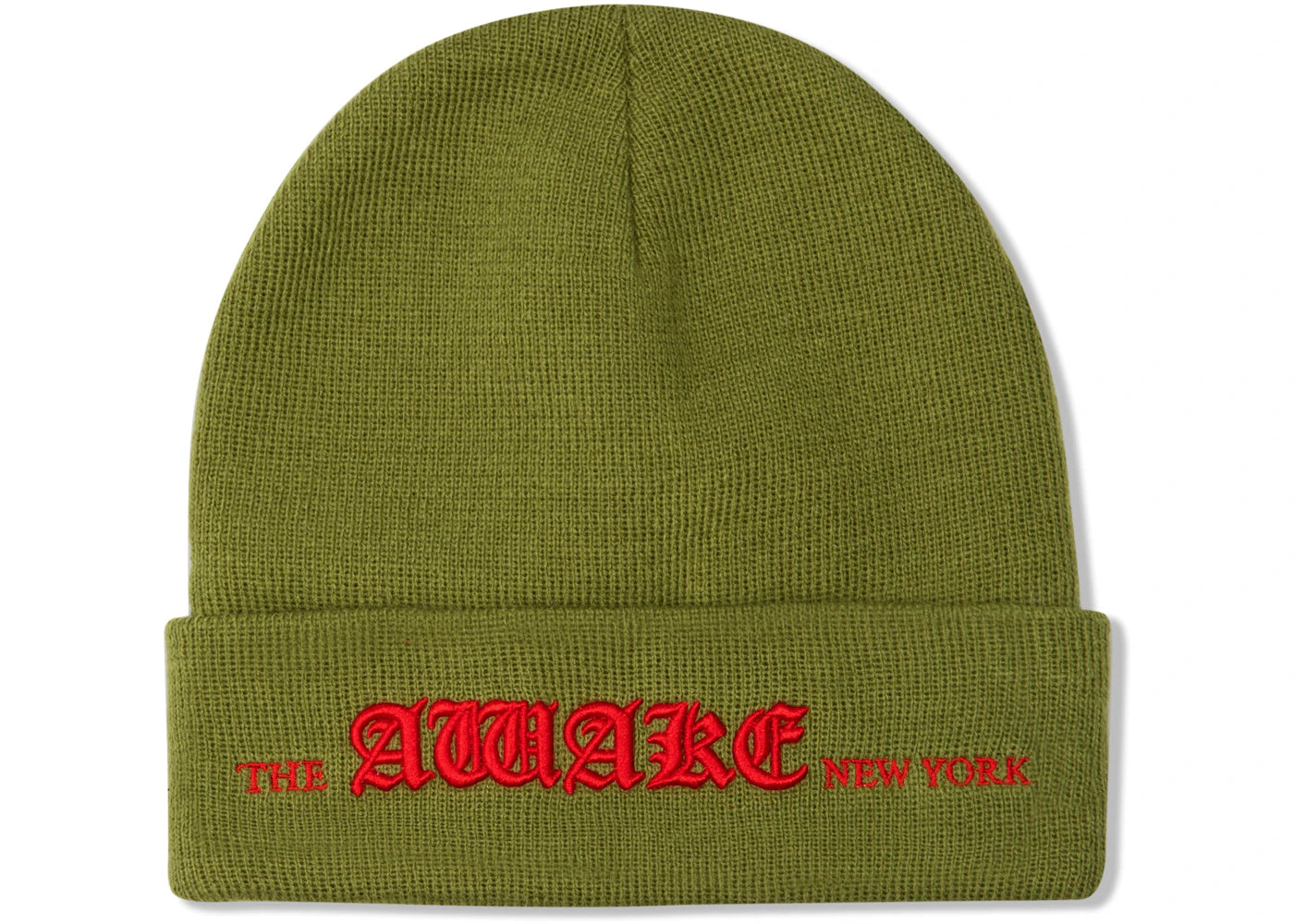 Awake Old English Logo Beanie Moss