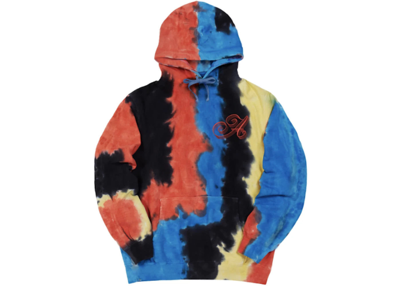Awake Ribbon Script Logo Hoodie Tie Dye