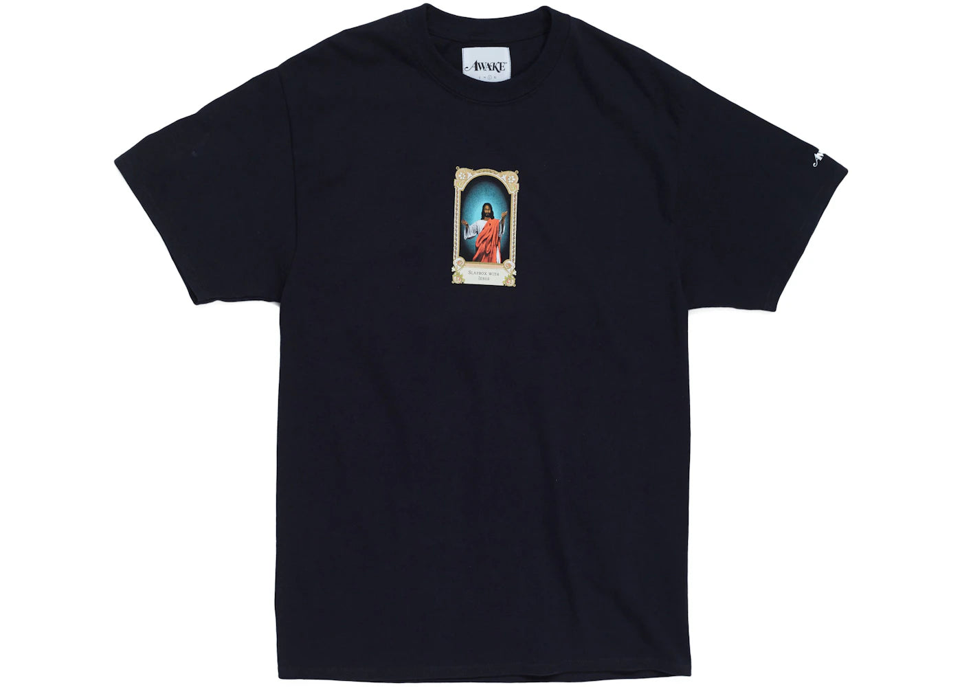 Awake Slapbox With Jesus Tee Black