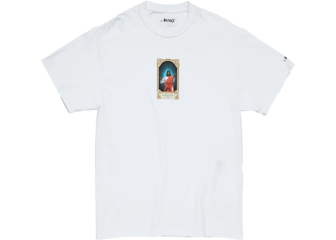 Awake Slapbox With Jesus Tee White