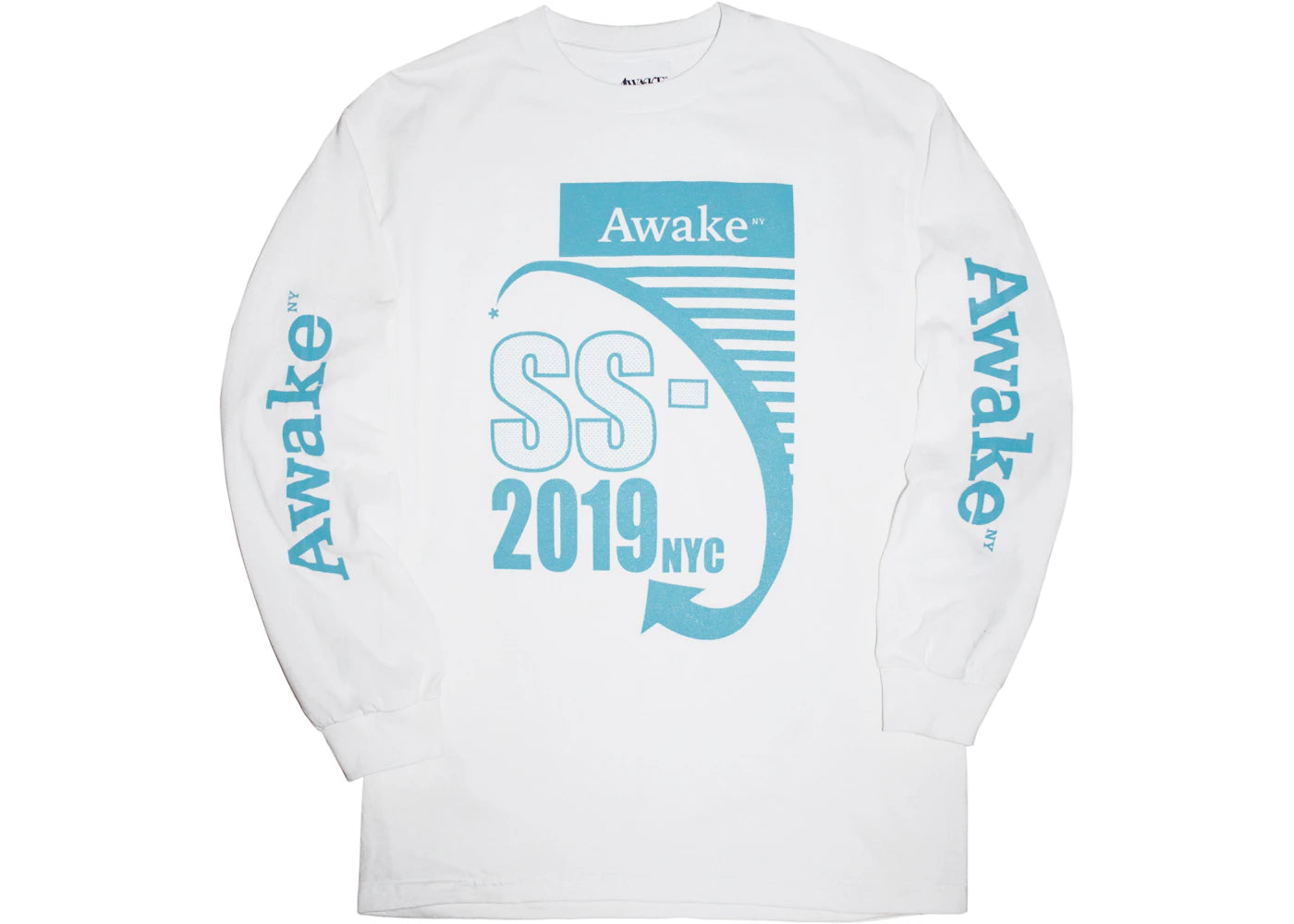 Awake Turntable Longsleeve Tee White