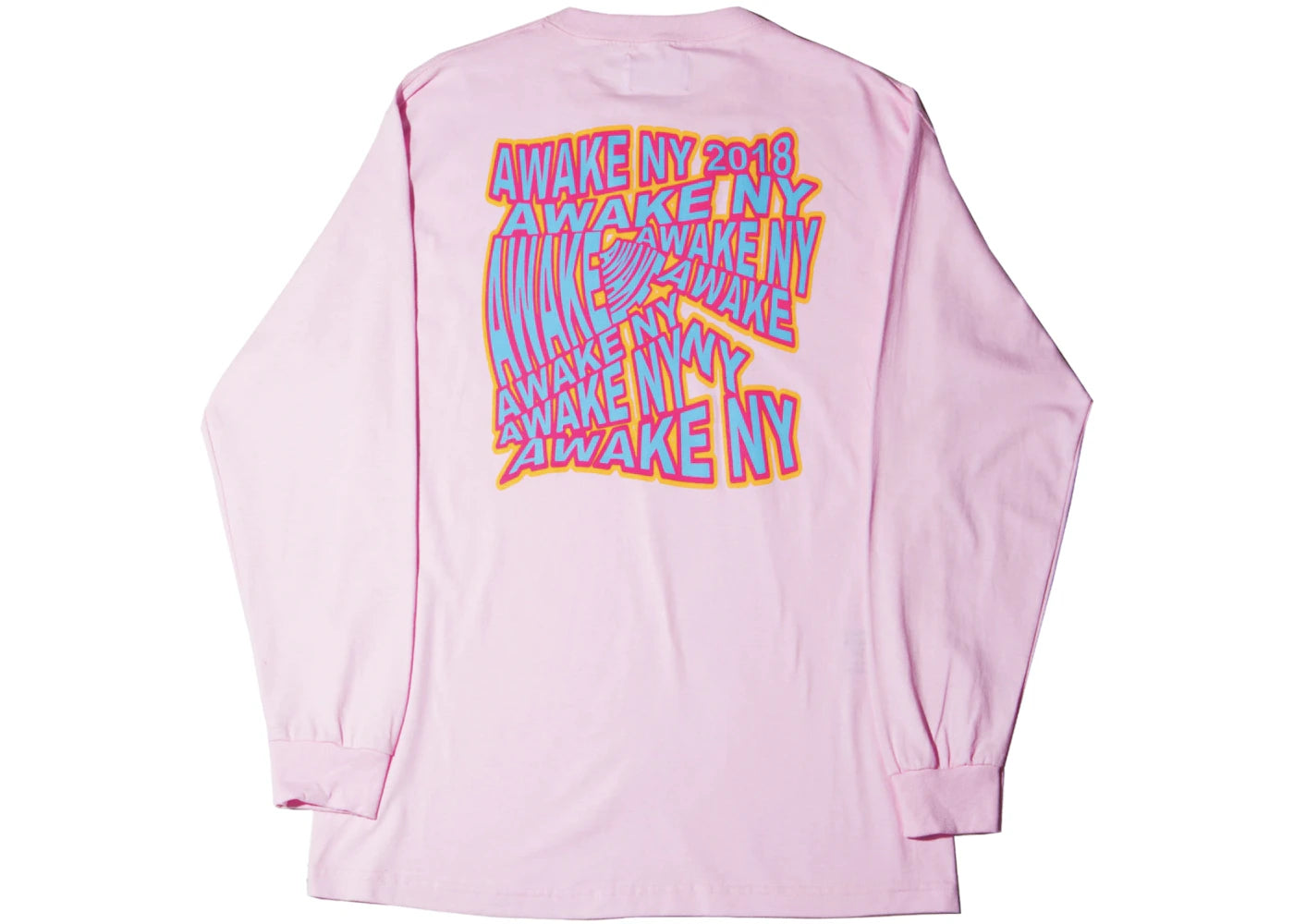 Awake Wave Logo L/S Tee Pink