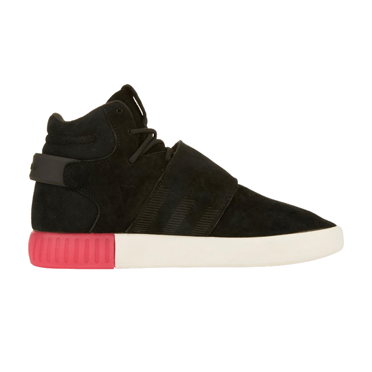 adidas Tubular Invader Strap Core Black Shock Pink (Women's)