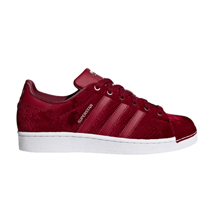 adidas Superstar Velvet Noble Maroon (Women's)